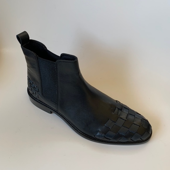 Black Chelsea Leather Boots